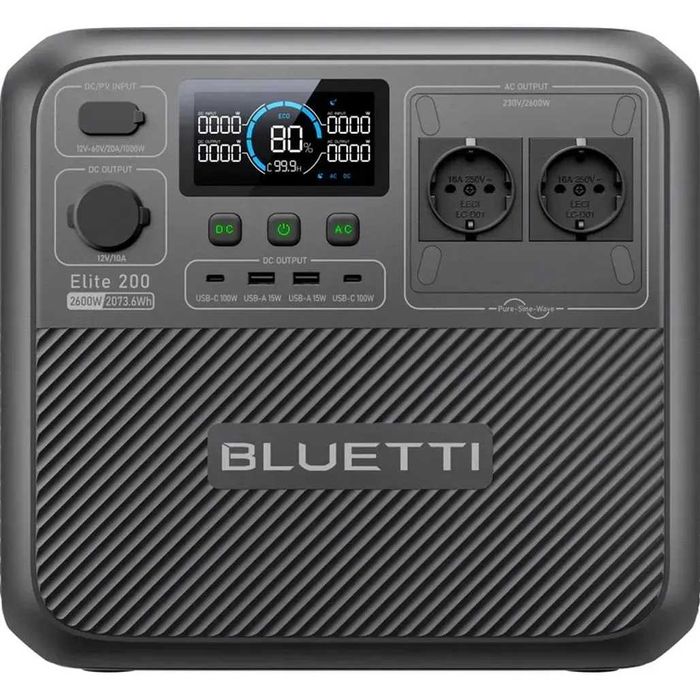 Зарядна станція BLUETTI Elite 200 V2 2600Вт | 2073,6 Вт*год LiFePO4 EU