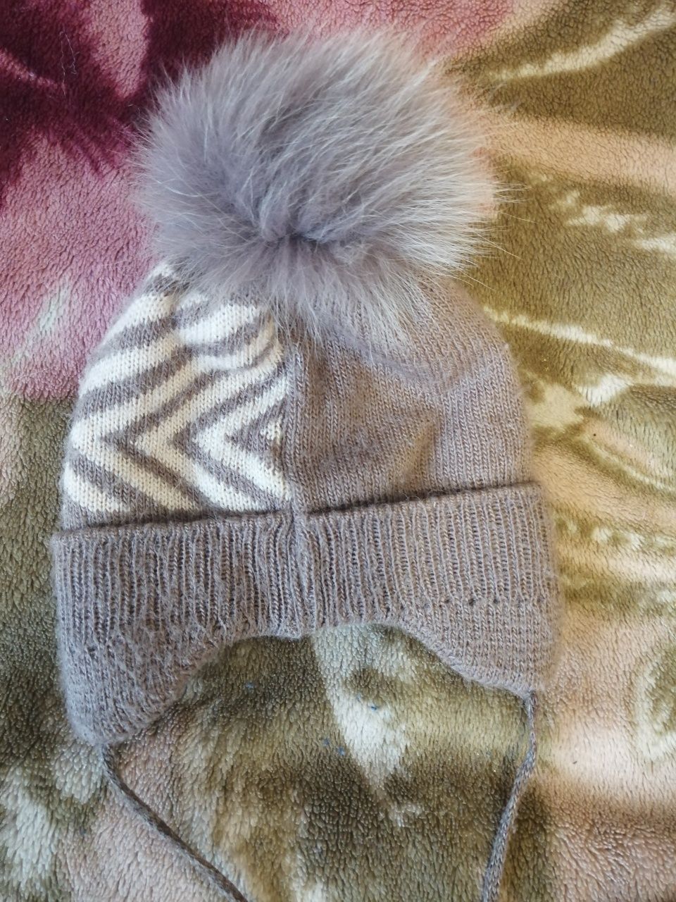 Зимняя шапка на  1-2 года