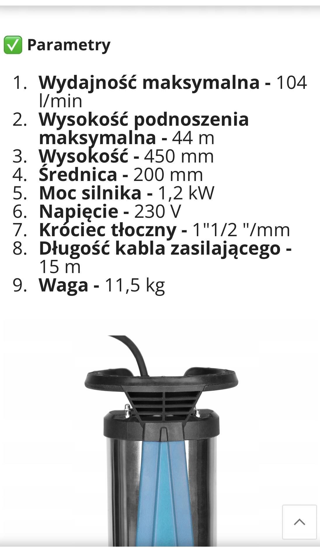 Pompa zatapialna ,deszczówka,IBO,nowa!