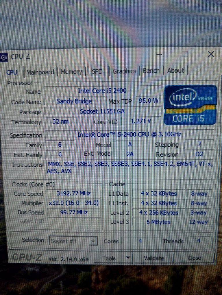 Lenovo Thinkcentre M81, i5-2400, 256gb SSD, 8gb RAM