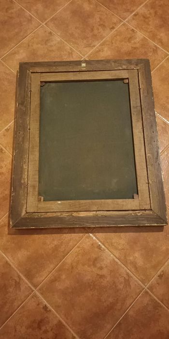 Quadro /pintura a oleo com rica moldura