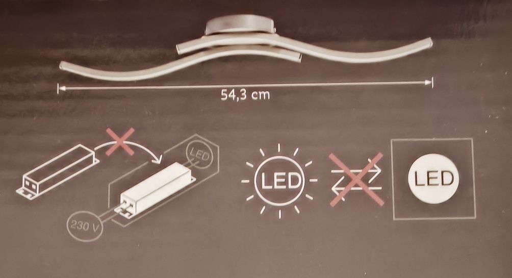 Iluminação de parede ou teto LED