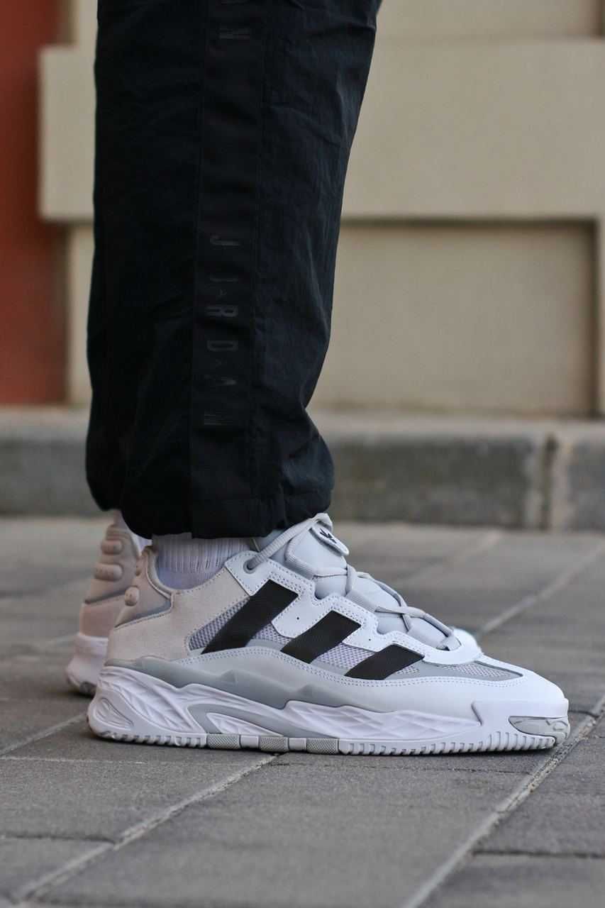 Мужские кроссовки Adidas Niteball Grey White 41-45 Новинка Весны! Топ