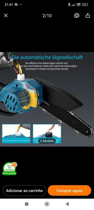 Mini Motosserra portátil