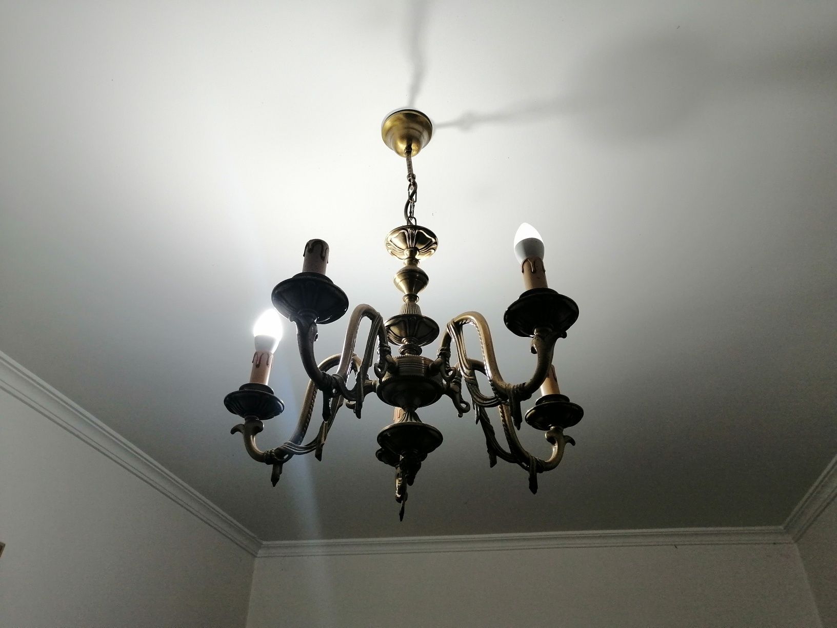 vários candeeiros de mesa e de teto