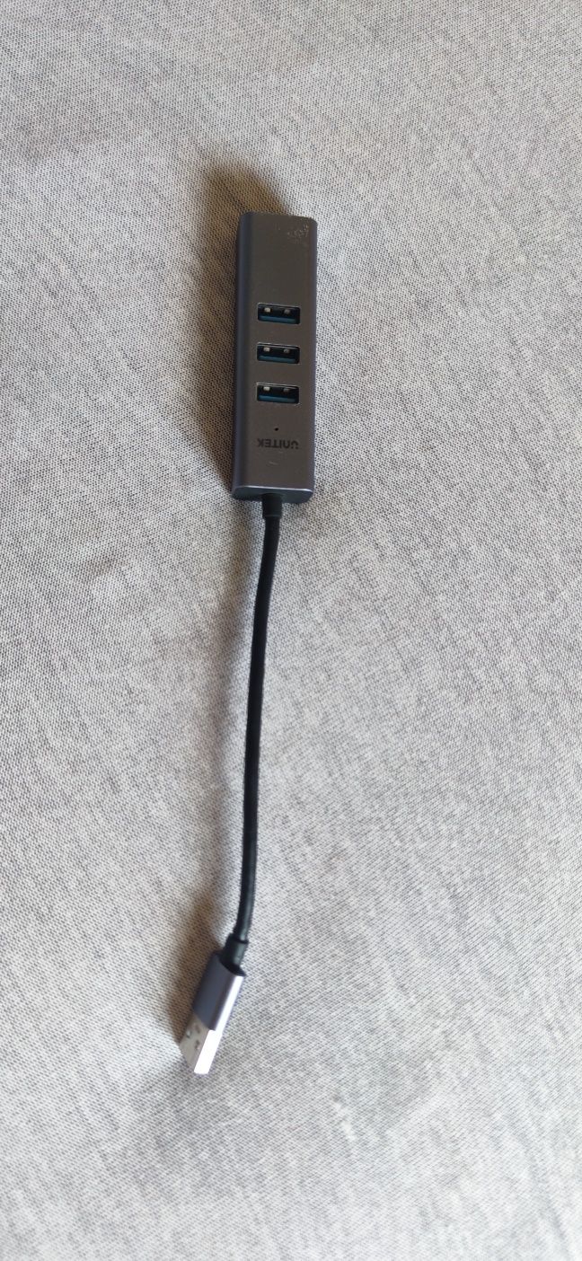 Unitek H1906A Hub USB-A 3.1 3 porty USB + RJ45