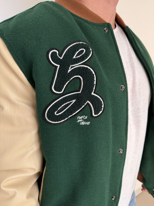 Kurtka męska bejsbolówka Zara zielona