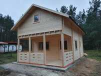 Domek letniskowy drewniany z poddaszem drewniany dwa piętra 5x7m