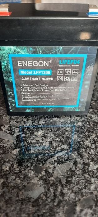 Akumulator bezobsługowy Enegon 12V 6Ah 2000 cykli