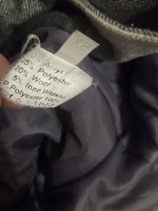 Płaszcz w krate wełna xs