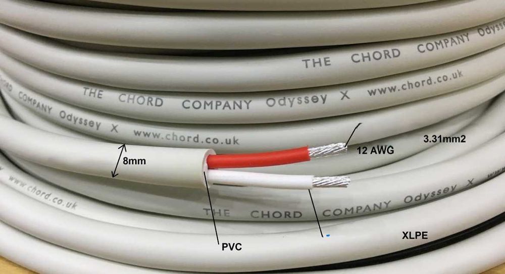 Chord Odyssey X -kabel głośnikowy ze szpuli/ 1mb/Black friday !!!