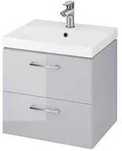SZAFKA + umywalka 50cm Cersanit Lara City 50 Szara Set S801-215 NOWA