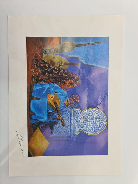 Impressão de uma pintura de Miloudi Nouiga