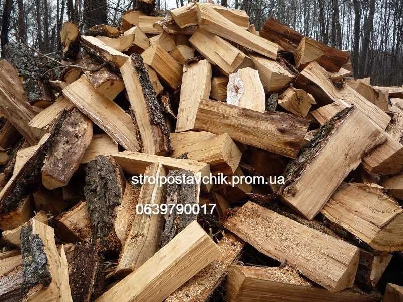 Дрова-колоті, дрова метрові дуб Паливний брикет..Торфобрикет тік-ток.