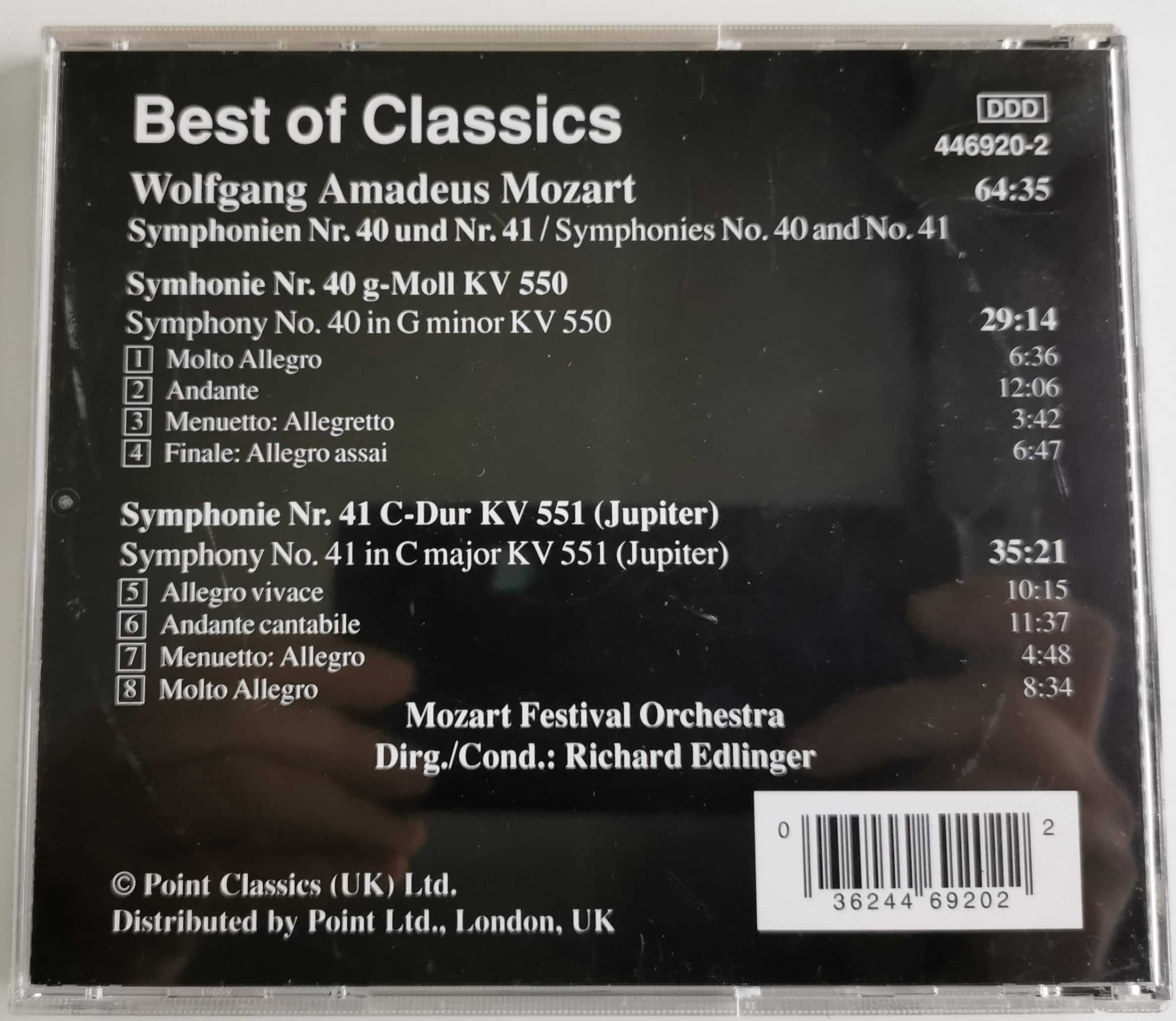 CD - Wolfgang Amadeus Mozart - Symphonien Nº 40 e 41