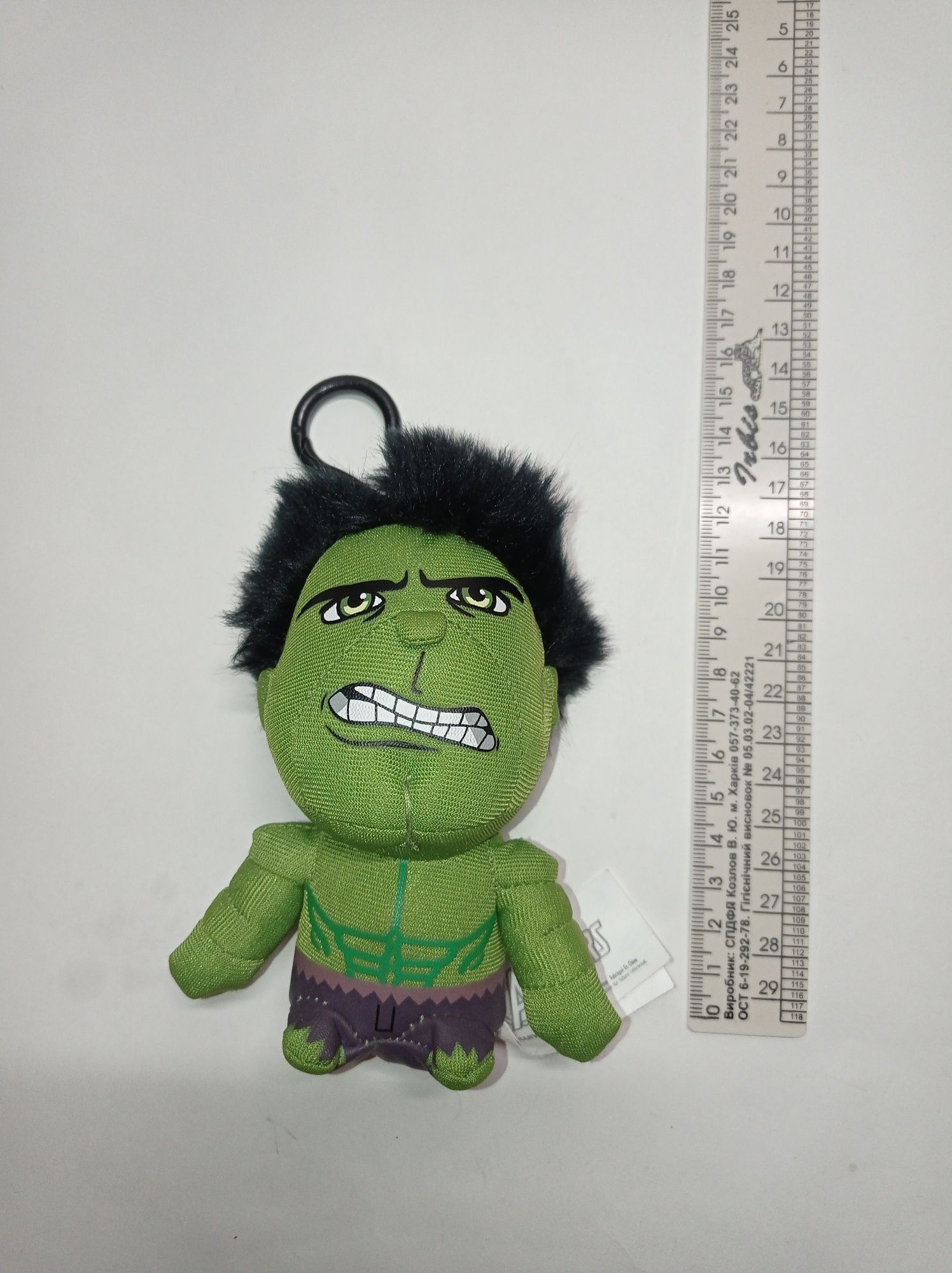 Мягкая игрушка брелок подвеска на сумочку рюкзак Халк. Hulk Marvel