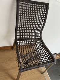 Krzeslo Ikea plecionka metal