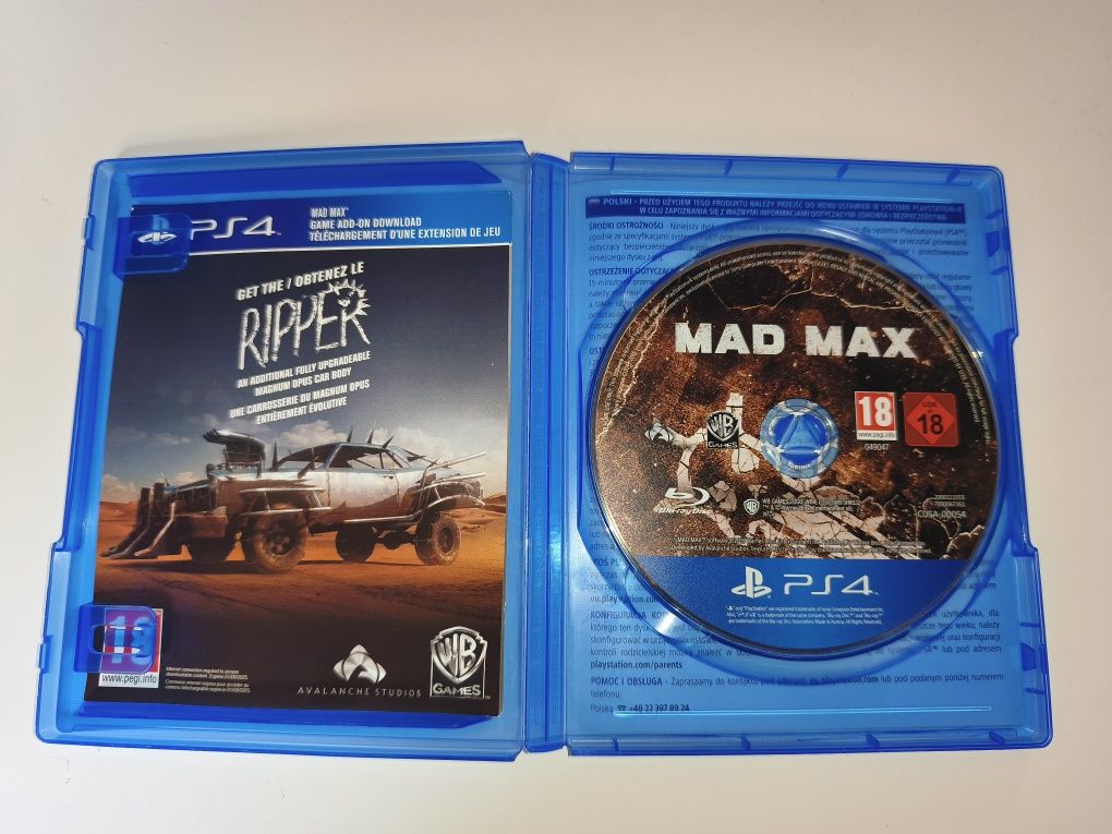 Gra Ps4 Mad Max PL gry PlayStation 4 Sniper Mafia Crash GTA V Mortal