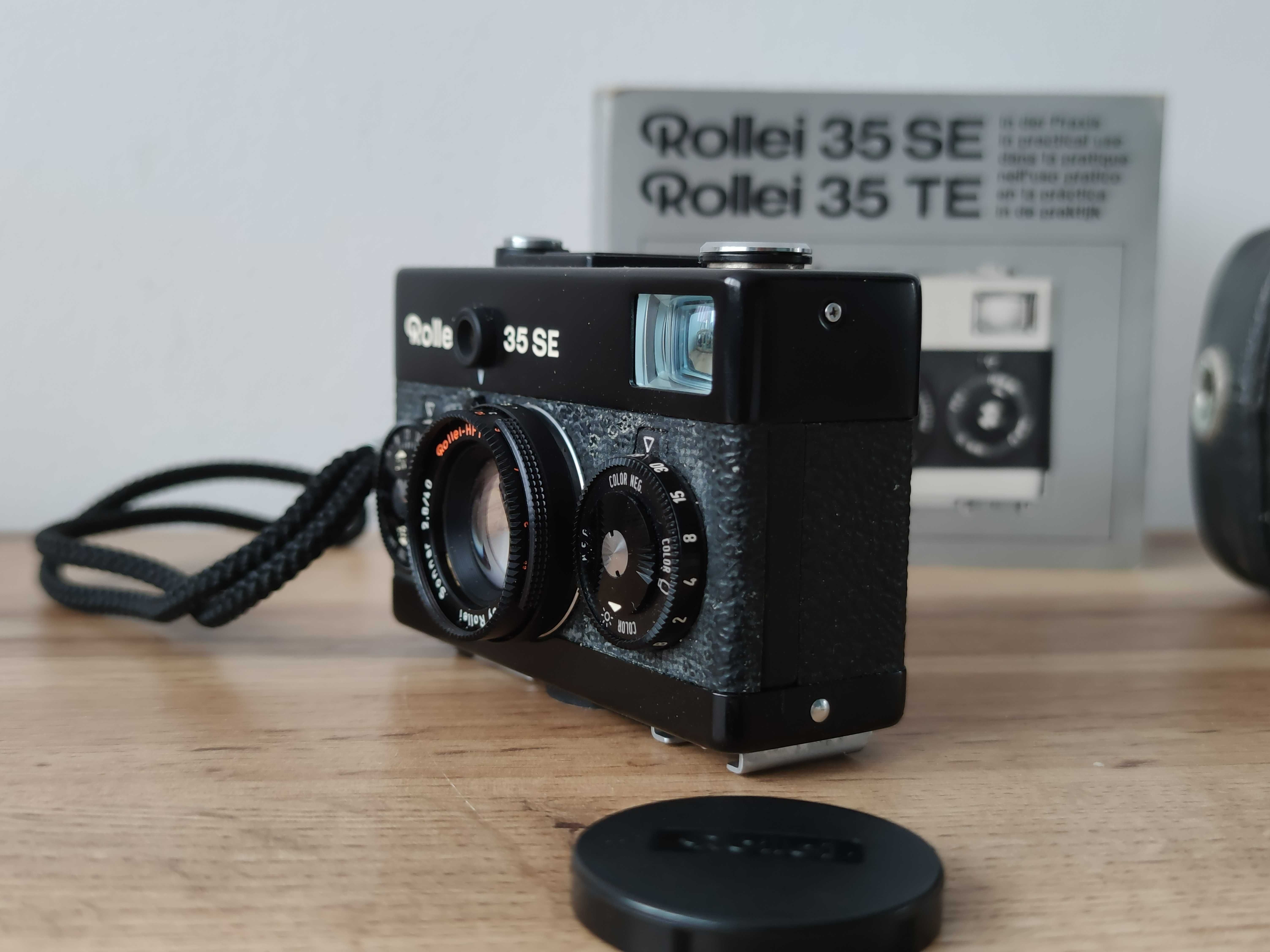 Rollei 35 SE + instrukcja + etui. Aparat analogowy w super stanie