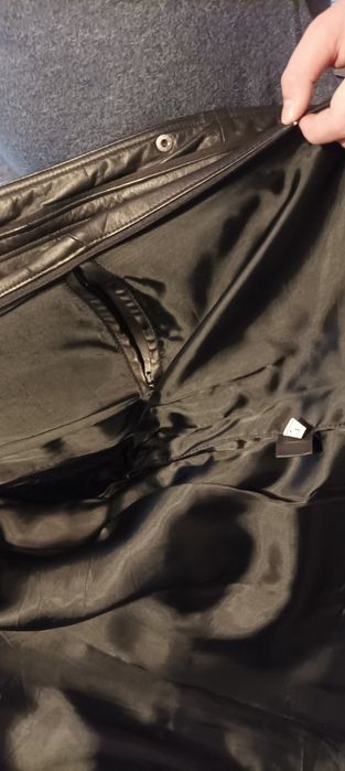 Parka kurtka jesienna wiosenna skórzana skóra naturalna XL XXL męska