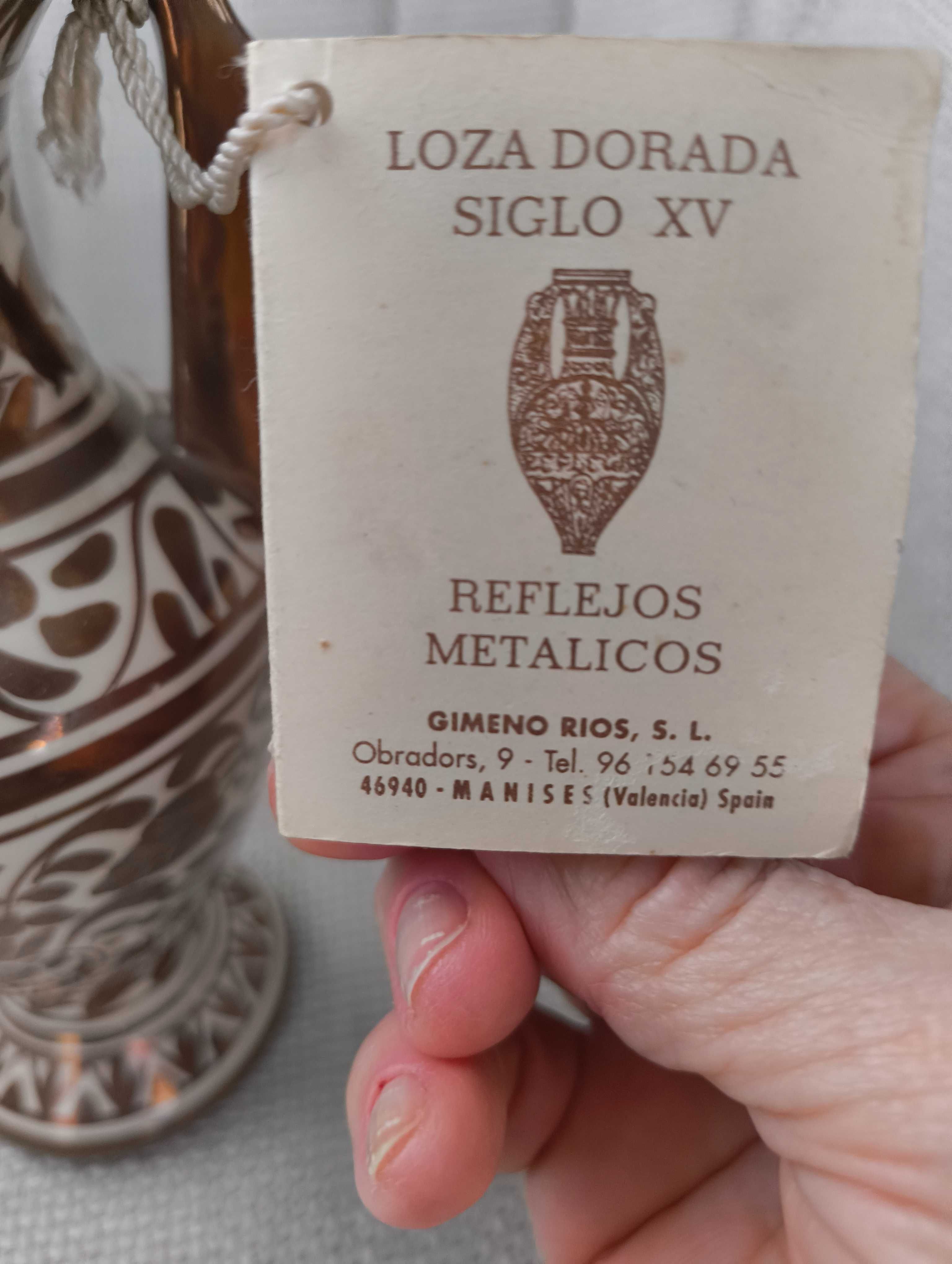 Cerâmica de reflexos metálicos (reprodução sec. XV)