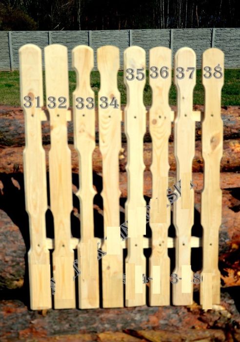 Sztacheta Sztachety drewniane Ogrodzenie deska sosna olcha modrzew