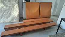 Cama de casal com estrado e colchão