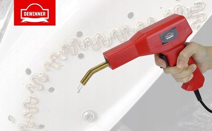 Spawarka Do Plastiku Lutownica Gwoździe Spawalnicze 400 Zszywek + Szcz