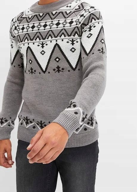 B.P.C sweter męski w norweski wzór r.3XL