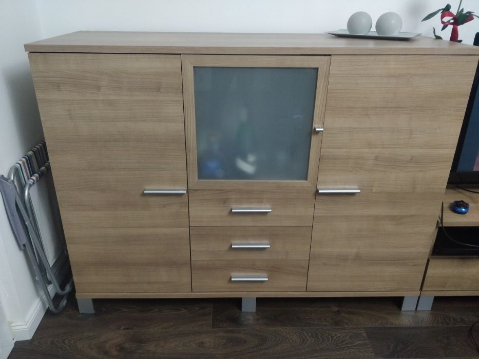 Komoda/barek + półka pod telewizor - stan idealny - SUPER