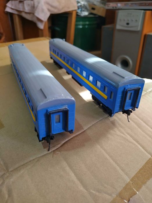 Продам пасажирські вагони СЗД і УЗ  в маштабі 1.87 на 3 де прінтері