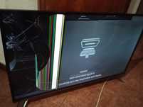 50€ TV LCD ULTRA HD 4K 43 polegadas com ecrã partido entrego em Rio t