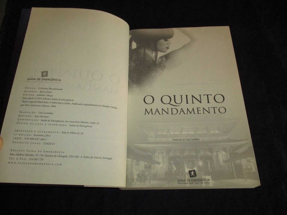 Livro O Quinto Mandamento Barry Eisler