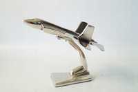 Model Samolotu ALUMINOWY samolot chrom myśliwiec