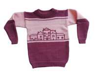 Детский вязанный свитер ( 110-115 рост )  Девочка. НОВЫЙ