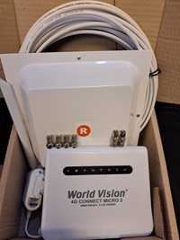 Комплект мобильного 4g интернета антена Мимо,роутер World Vision