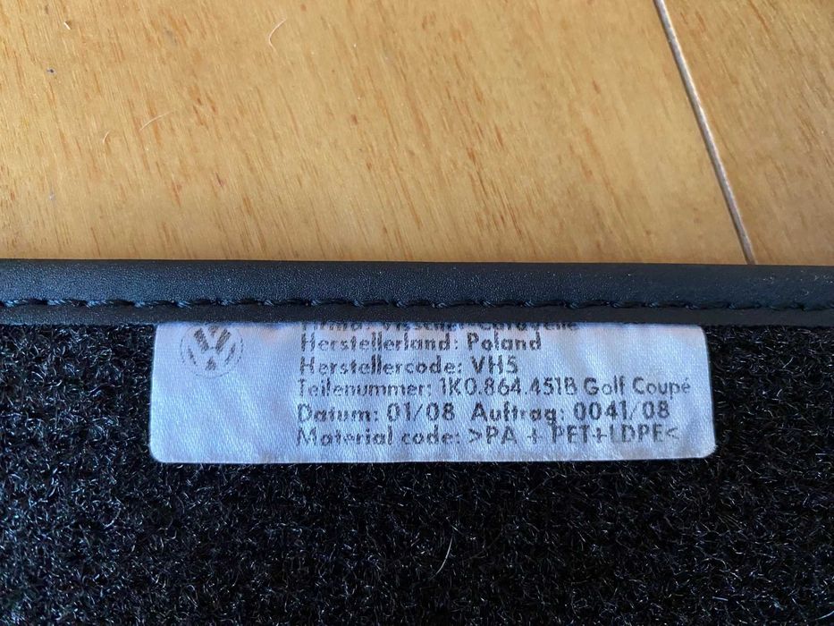 Tapetes VW GOLF 5 Originais