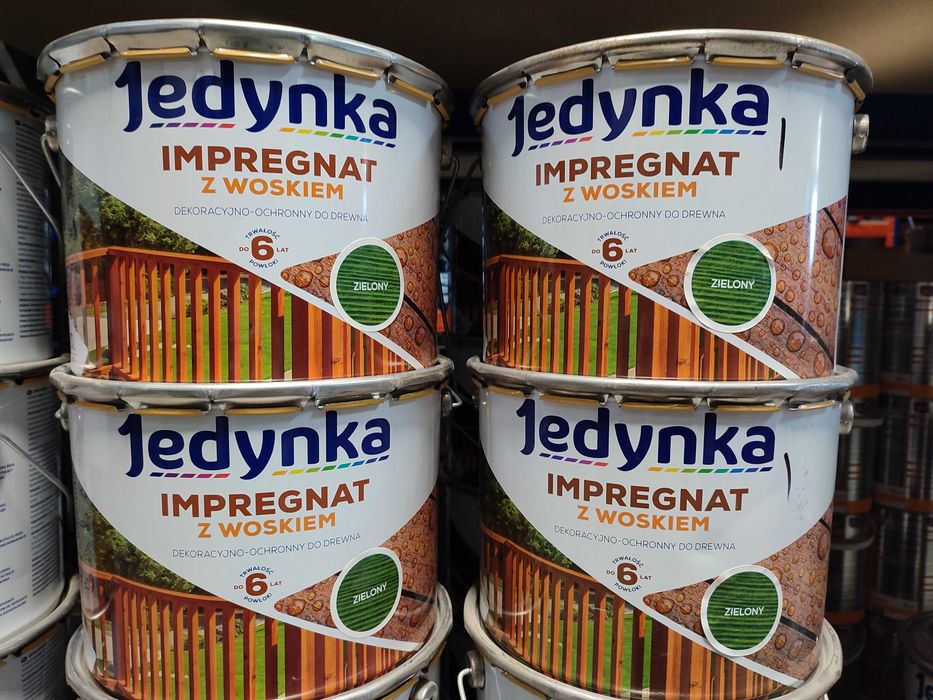 Impregnat do drewna z woskiem Jedynka Zielony 10L