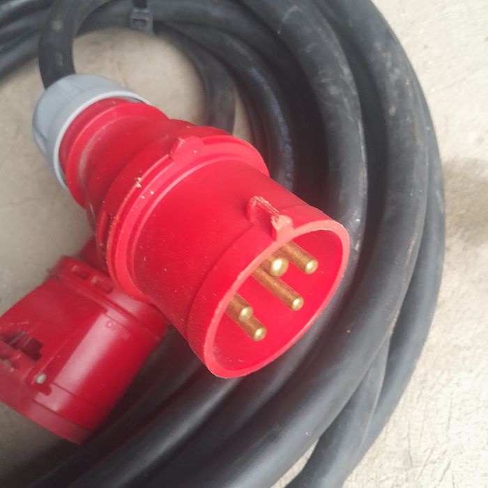 Przedłużacz, przewód, kabel 5x6mm² 20 metrów