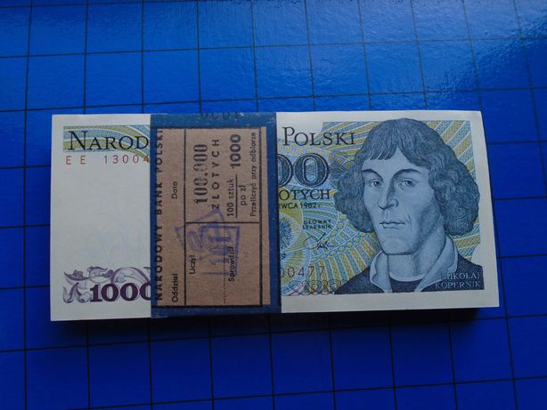 Paczka banknotów 100szt. seria EE