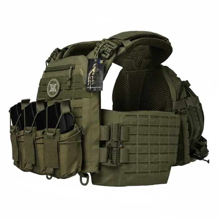 Плитоноска Warmor Gen.5 (Олива) + 3 універсальні підсумка під магазини