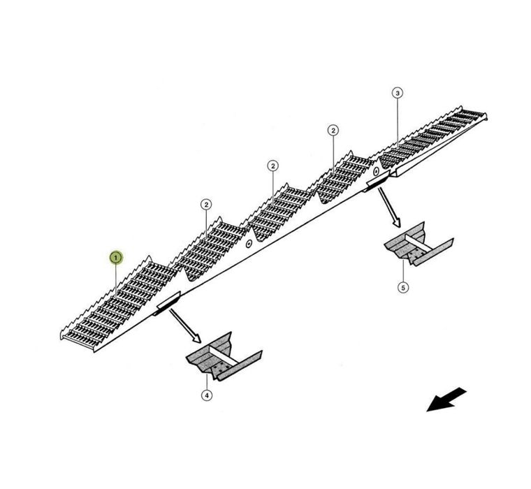 Wkład wytrząsacza do kombajnu Claas Dominator Lexion Mega Tucano