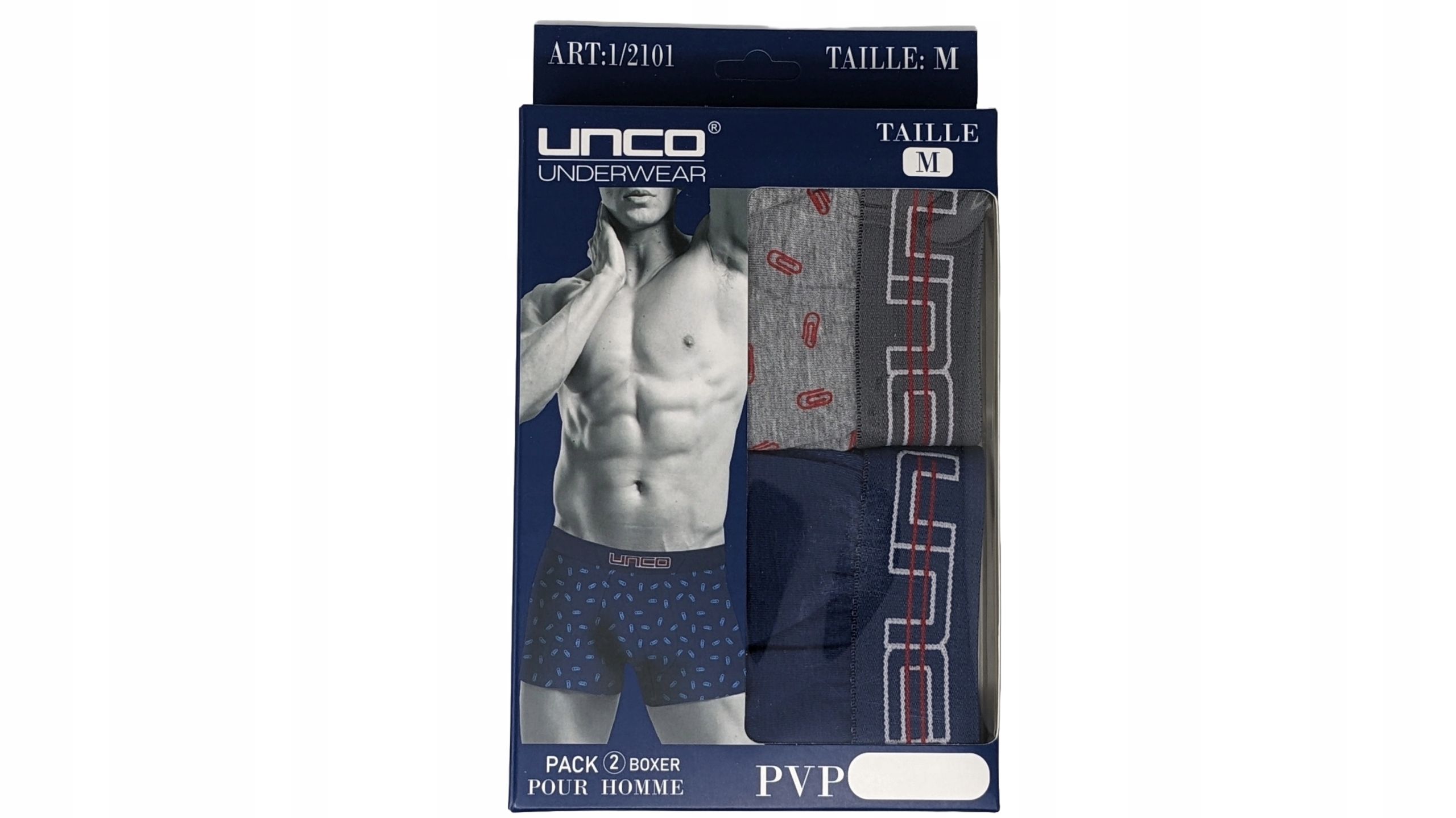 Majtki Bokserki Unco Underwear 2-Pak Bawełna R. M (74 Cm)