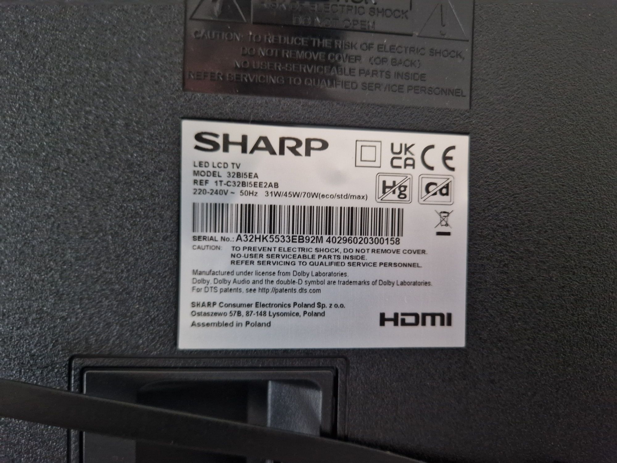 sharp 32bi5ea smart 32 cale