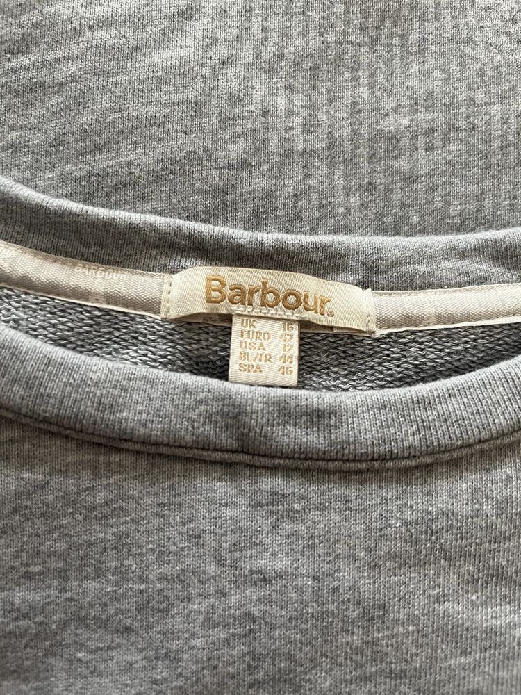 Barbour женский хлопковый свитшот / кофта / толстовка с якорем