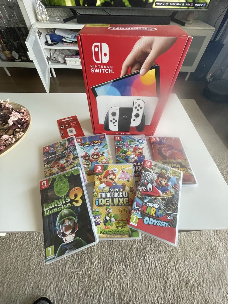 Nintendo Switch Oled com Jogos