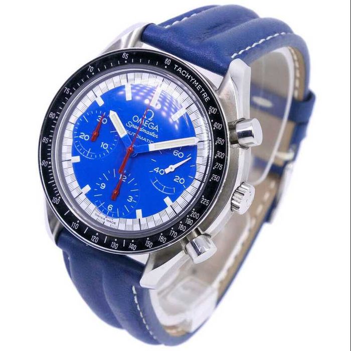 Bracelete NOVA azul p/ cronógrafo OMEGA Speedmaster Schumacher 3510.80