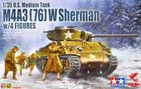 Asuka 35-048 M4A3 (76) W Sherman w/Figure (Tamiya) 1/35 model do sklej