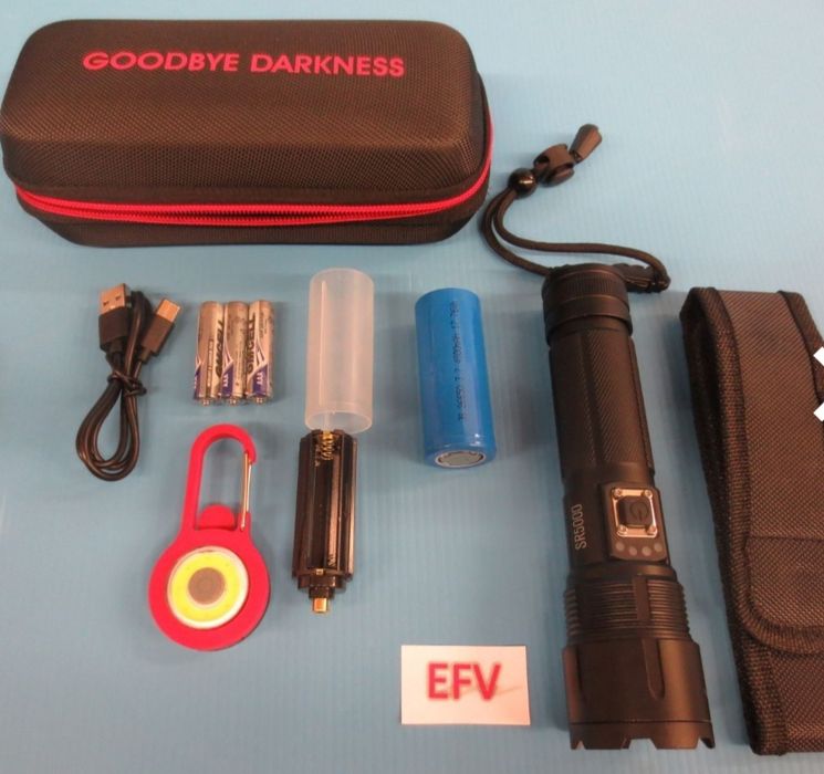 Фонарь/ліхтарик заряджається