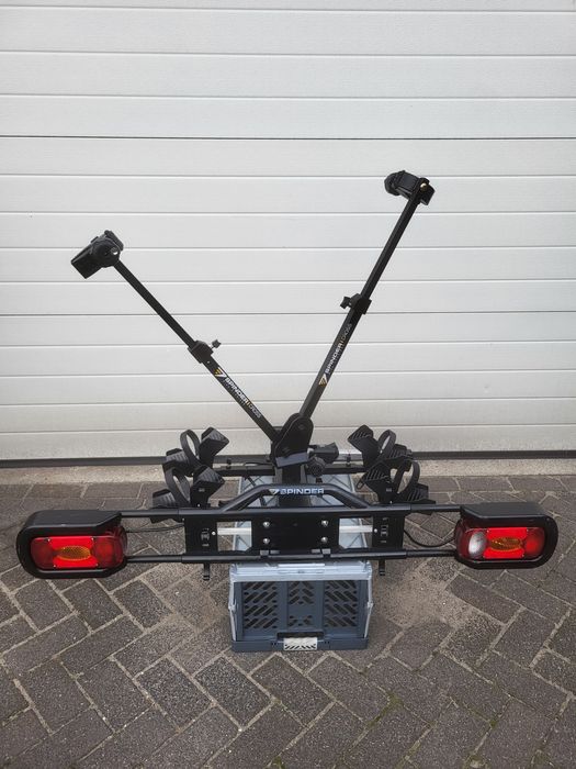 Bagażnik rowerowy Spinder Cross 2 rowery szerokie rynny uchylny 50kg